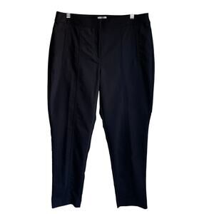 Chico’s So Slimming Ankle Black Pants Sz 1.5 or 10 Stretchy Minimalist Staple